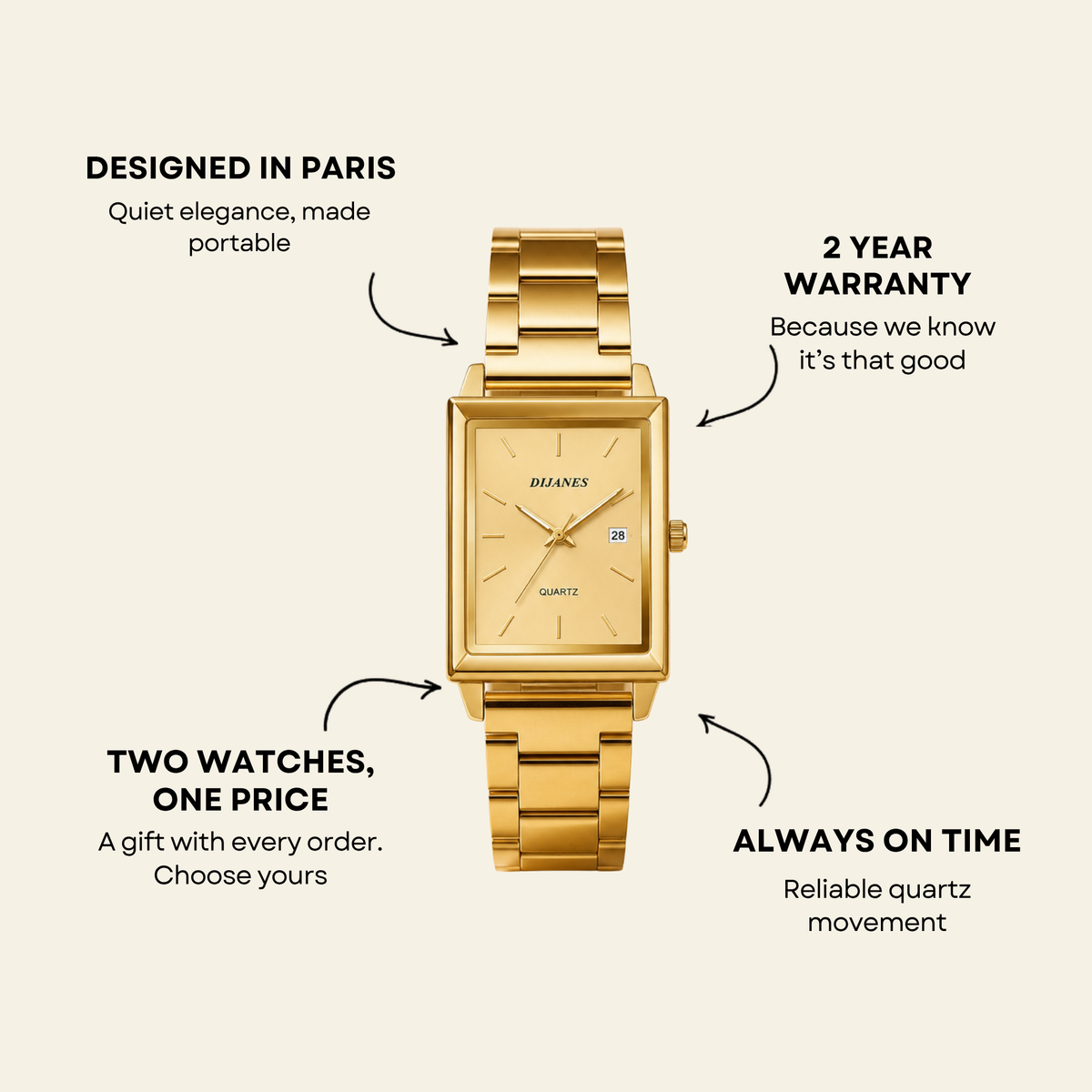 Le Marais Watch Pearl | Caliarue