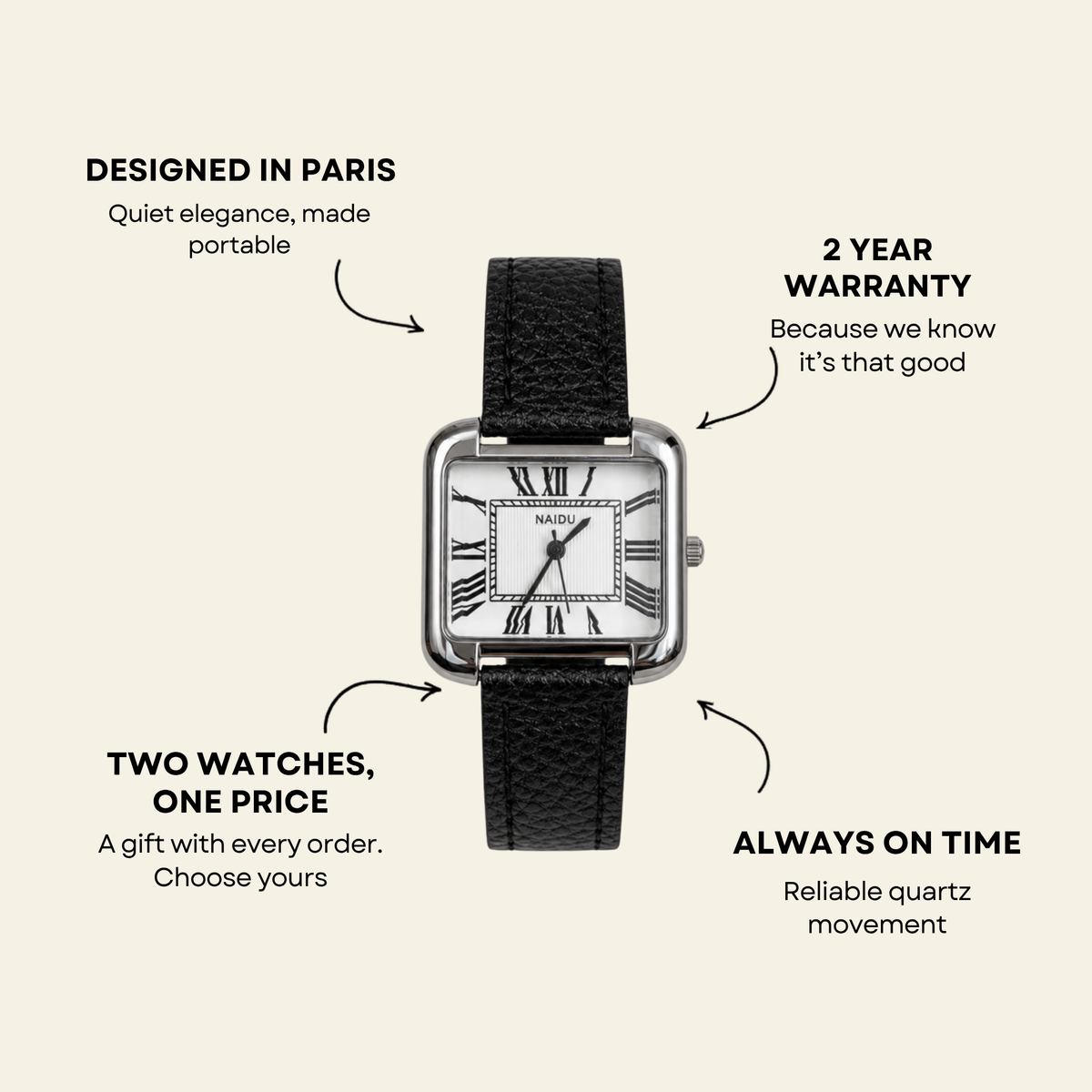 Concorde Watch Black | Caliarue