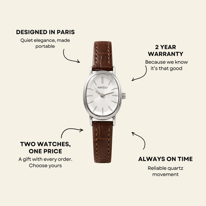Madeleine Watch Cognac | Caliarue