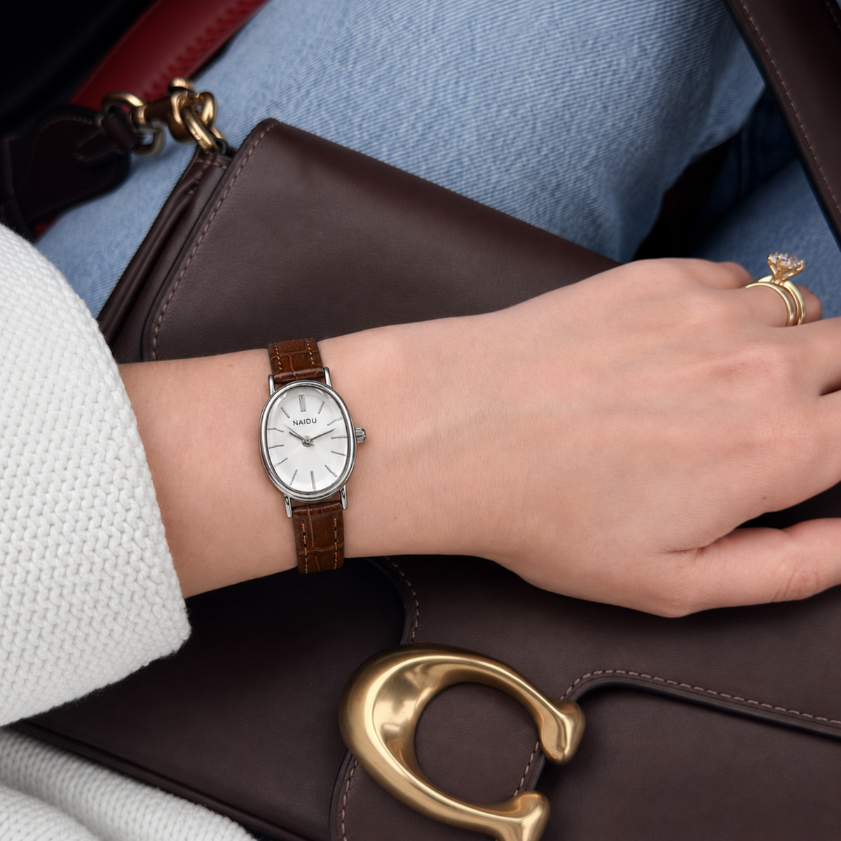 Madeleine Watch Cognac | Caliarue