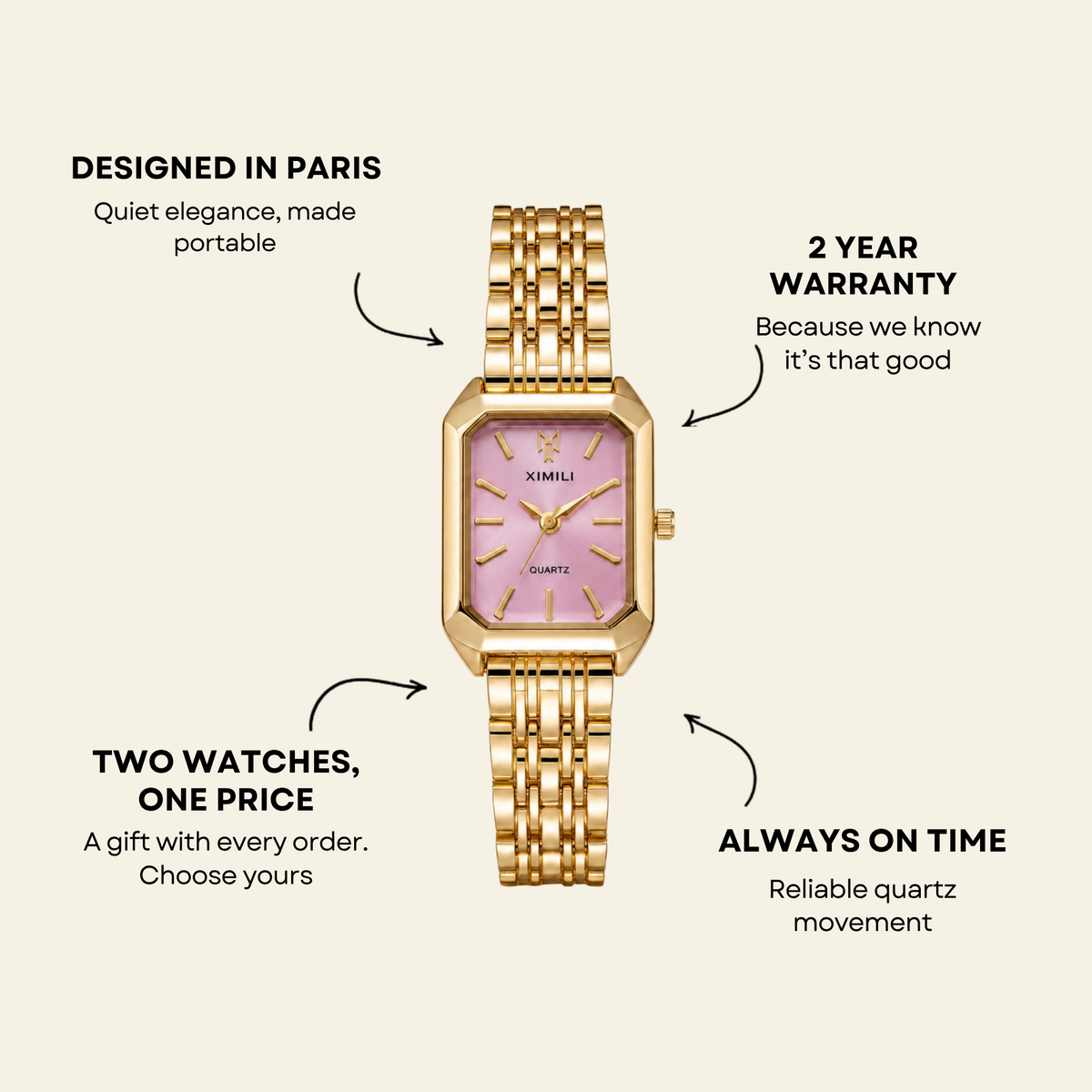 Le Marais Watch Petal | Caliarue
